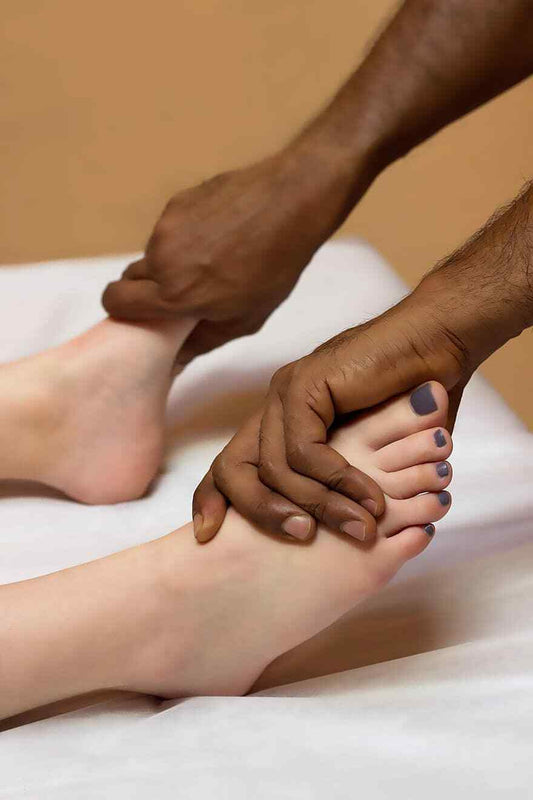 Foot Massage Balm, Reflexology Zones, Health Softening Acupressure Relaxation, - Herbalshire Handmade Herbal Products
