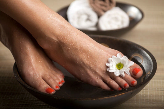 Foot Spa Oil Feet Soak Tired Cracked Aching Feet Natural Odour Refreshing Blend - Herbalshire Handmade Herbal Products