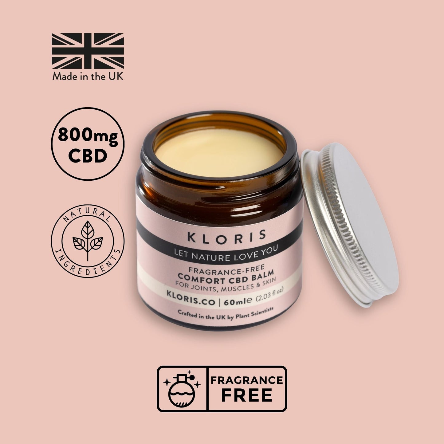 Fragrance - Free CBD Balm - Herbalshire Handmade Herbal Products