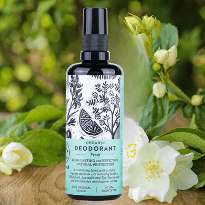 Fresh Organic Deodorant – Long - Lasting Natural Protection (100ml) - Herbalshire Handmade Herbal Products