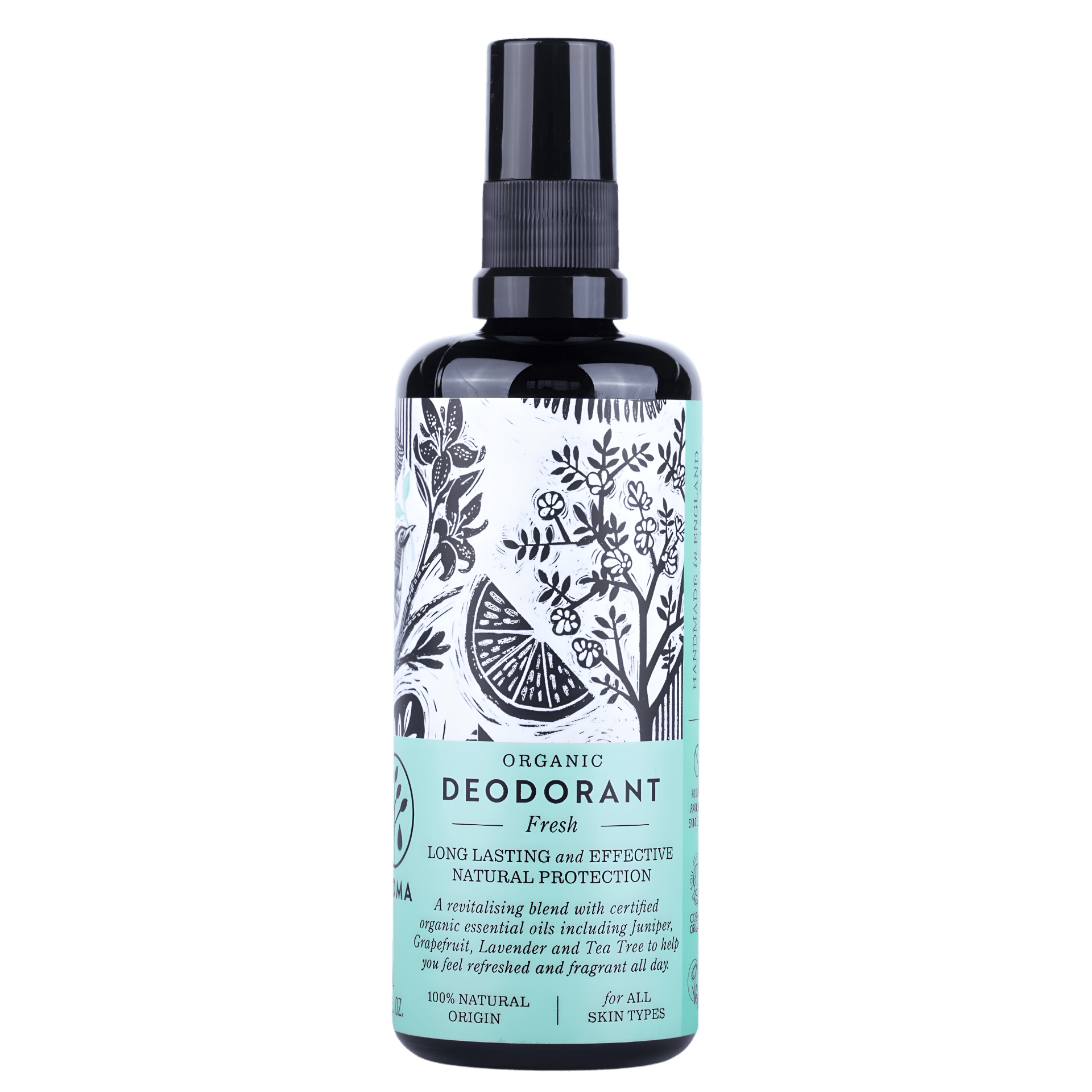 Fresh Organic Deodorant – Long - Lasting Natural Protection (100ml) - Herbalshire Handmade Herbal Products