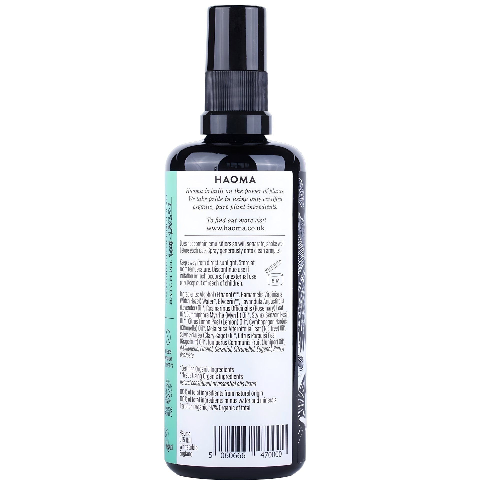 Fresh Organic Deodorant - Herbalshire Handmade Herbal Products