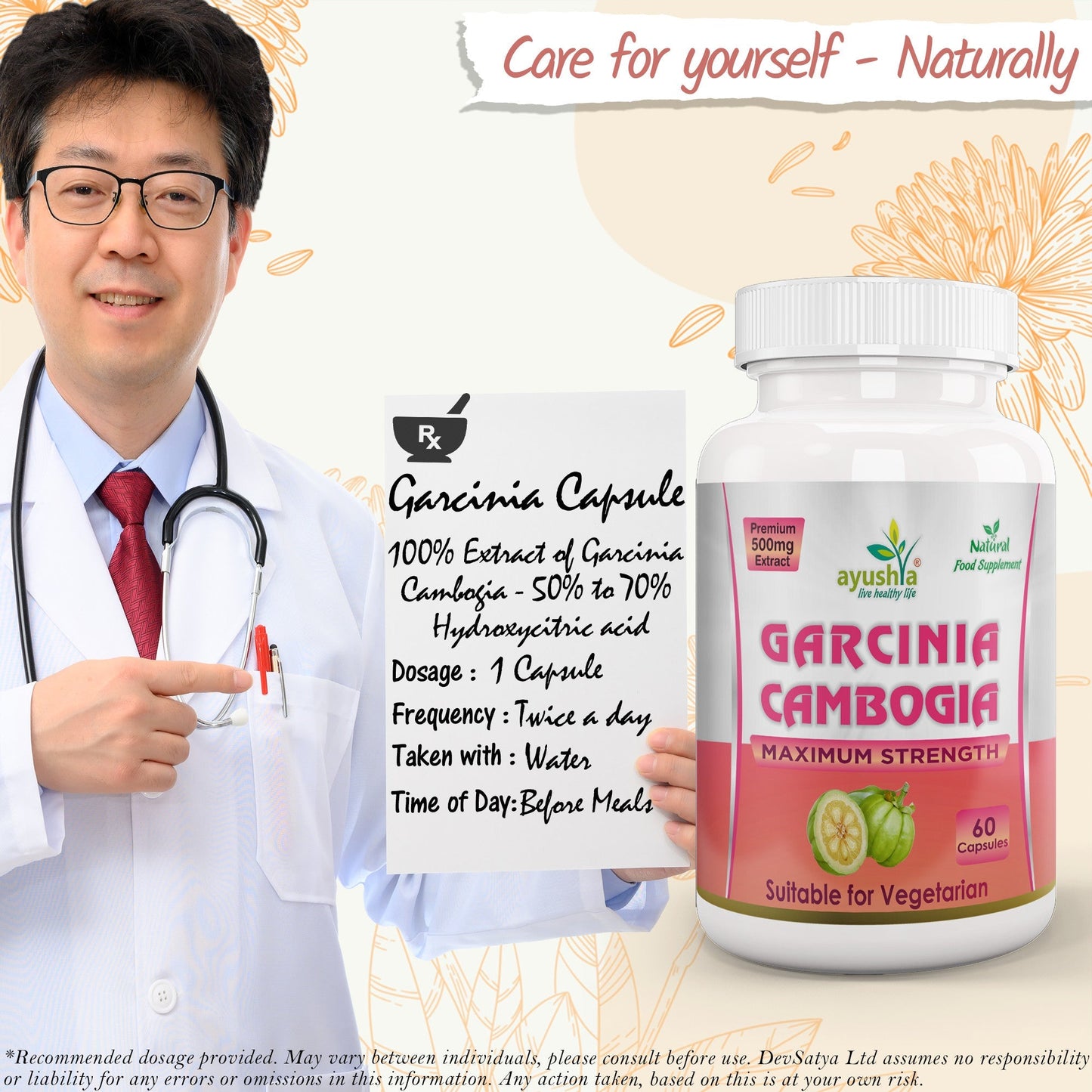 Garcinia Cambogia Capsule - Herbalshire Handmade Herbal Products
