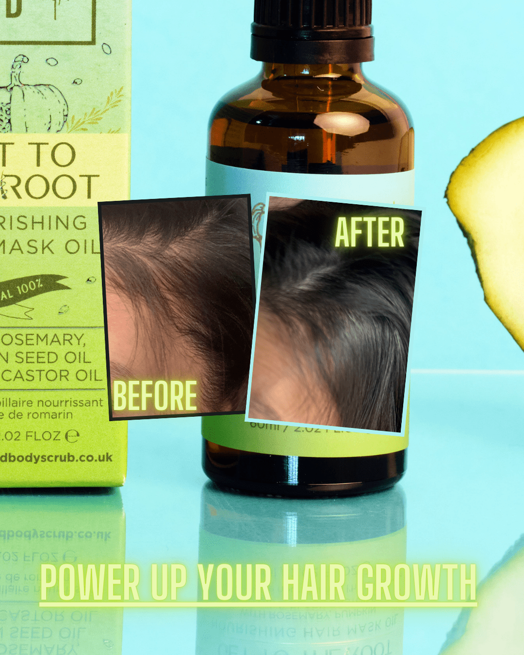 Get to the Root - Rosemary, Pumpkin and Black Castor Oil for hair Hair - Herbalshire Handmade Herbal Products