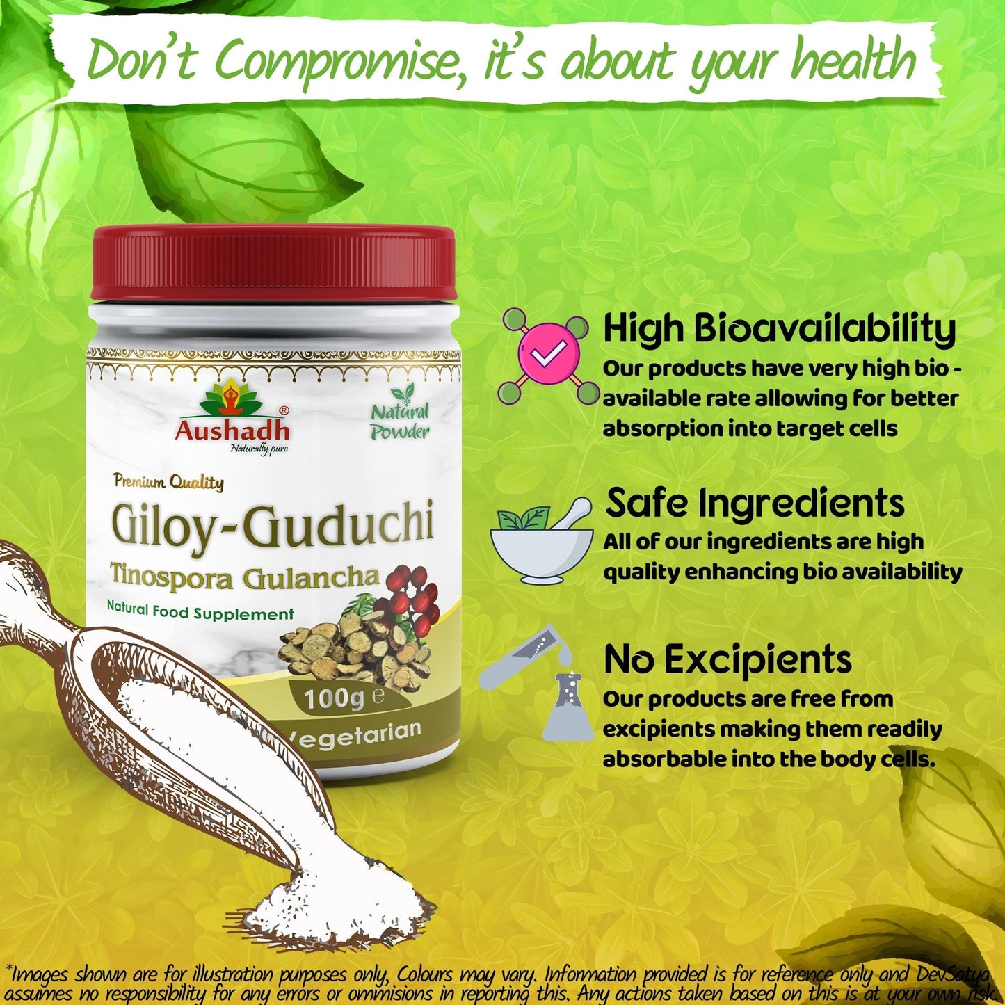 Giloy Guduchi Powder (Tinospora Cordifolia) - Herbalshire Handmade Herbal Products