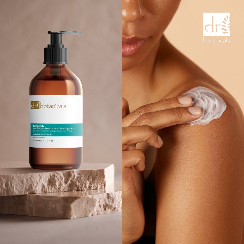 Gingerlily Antibacterial Hand & Face Cleansing Wash 500ml - Herbalshire Handmade Herbal Products