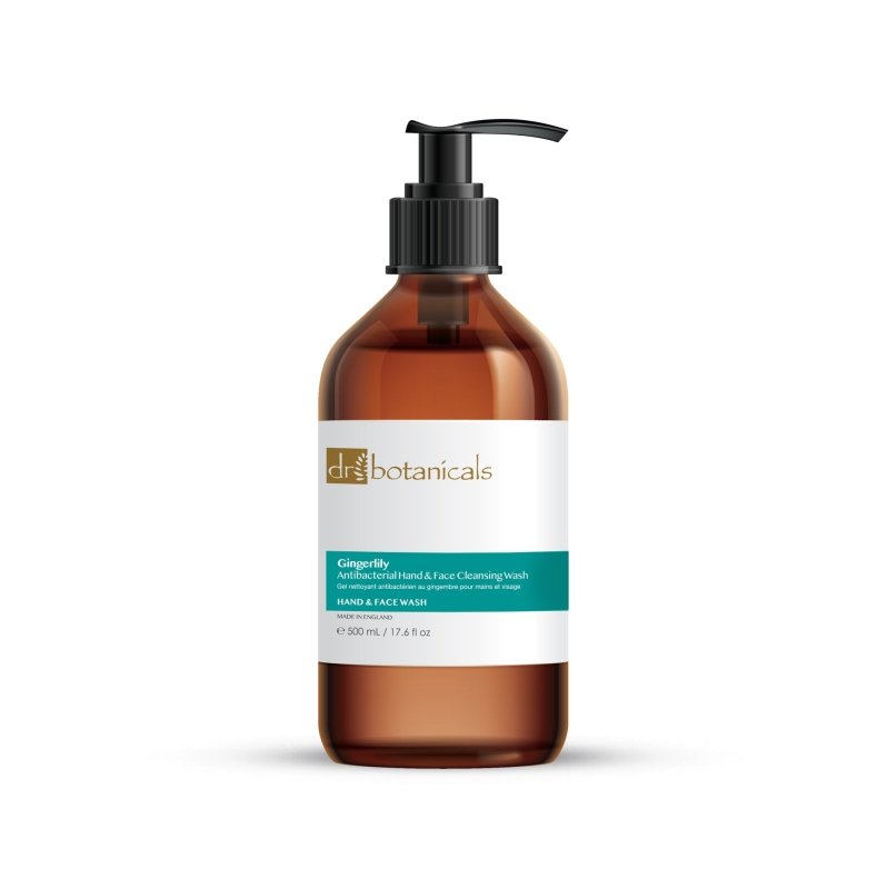 Gingerlily Antibacterial Hand & Face Cleansing Wash 500ml - Herbalshire Handmade Herbal Products