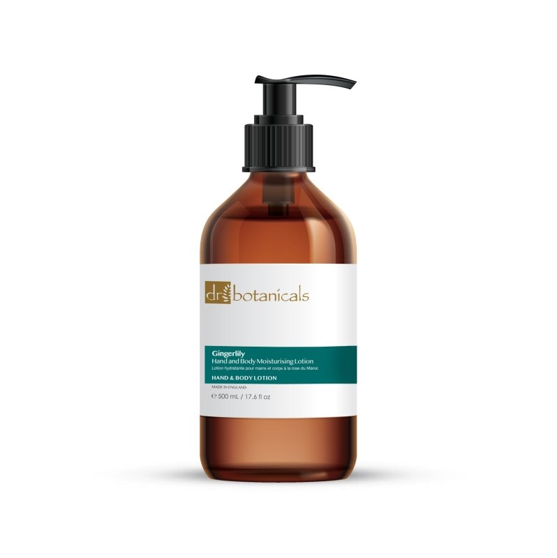 Gingerlily Hand & Body Moisturising Lotion 500ml - Herbalshire Handmade Herbal Products