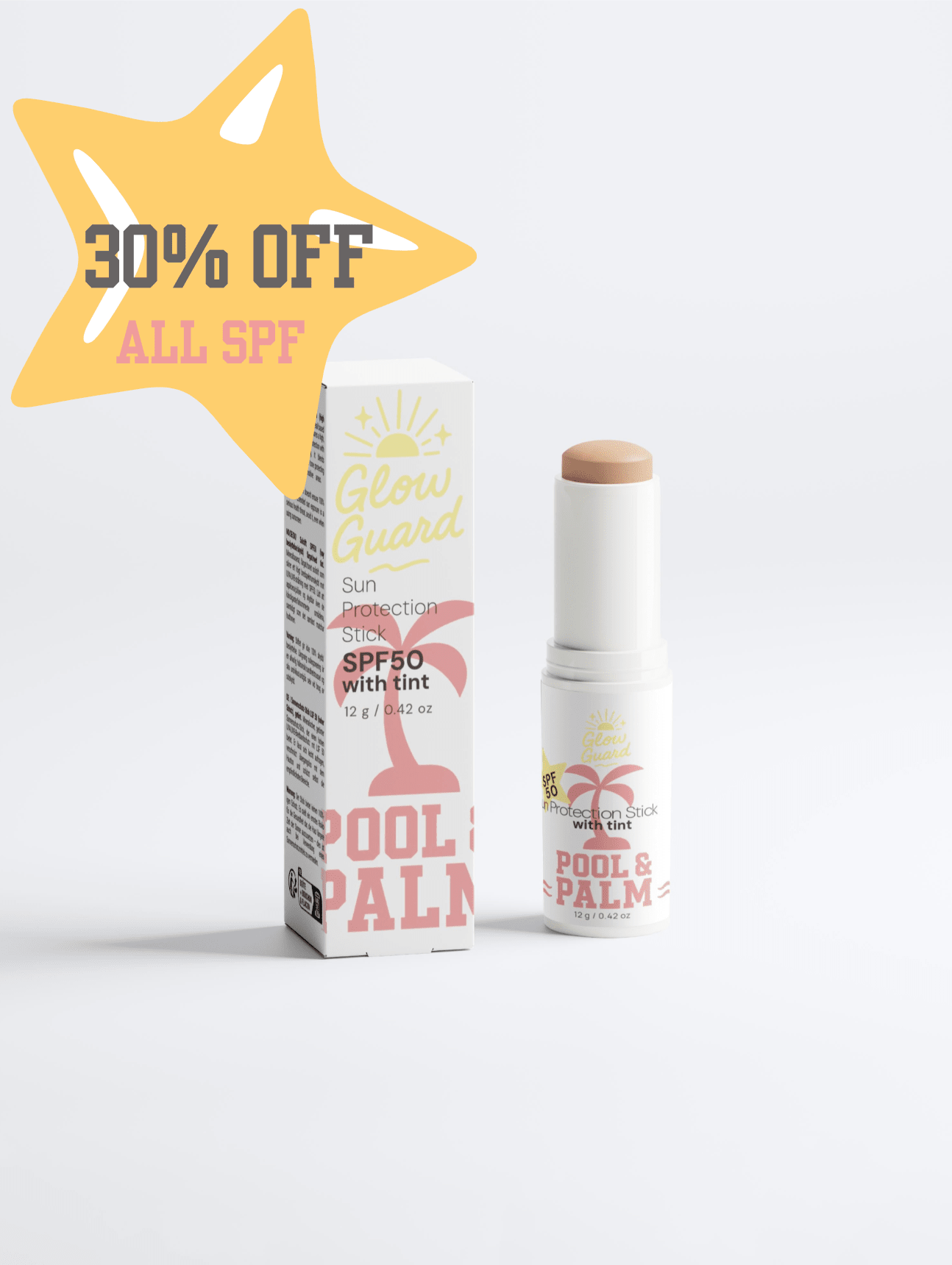 GLOW GUARD: Sun Protection SPF50 Stick, with tint - Herbalshire Handmade Herbal Products