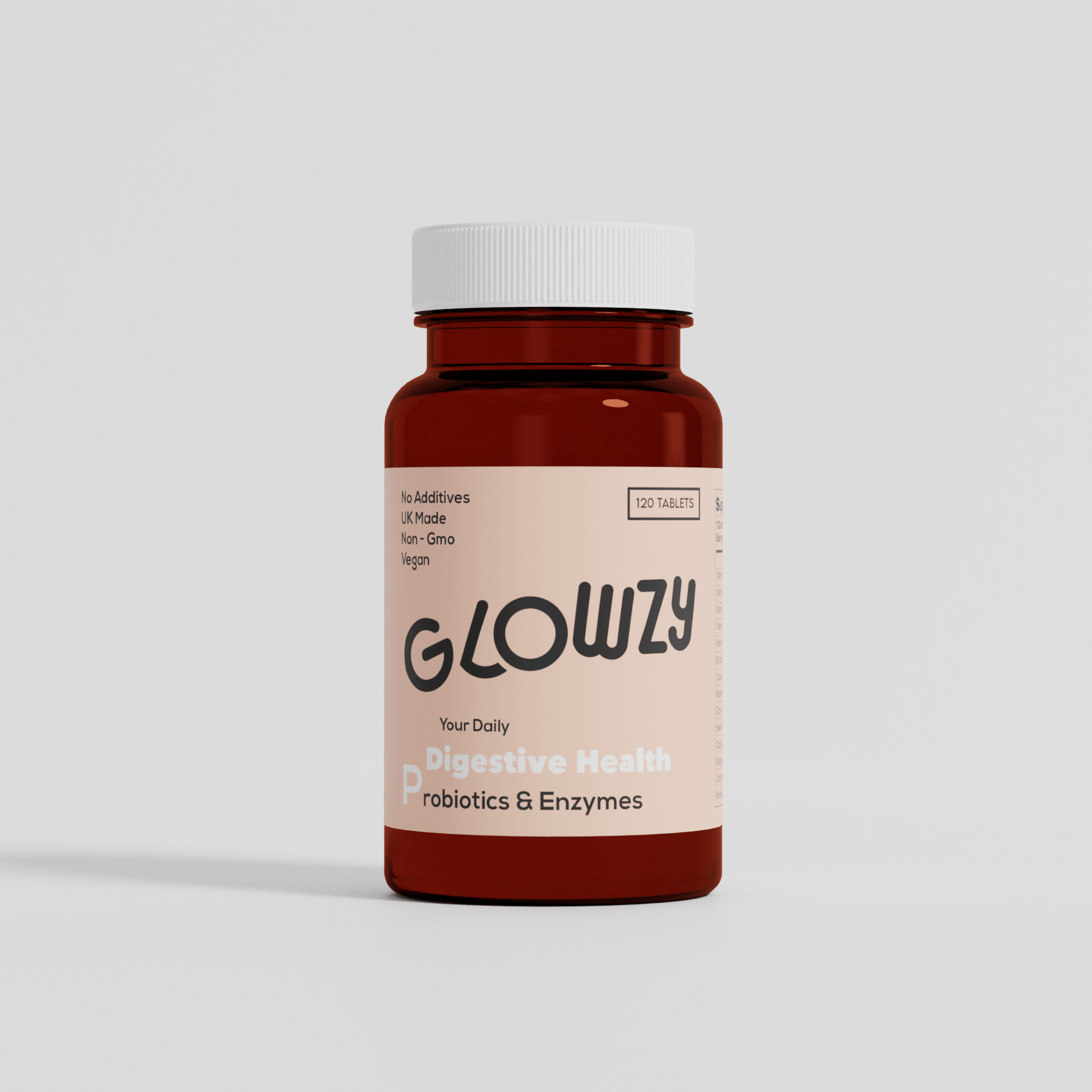 Glowzy Digestive Health Tablets x 120 - Herbalshire Handmade Herbal Products