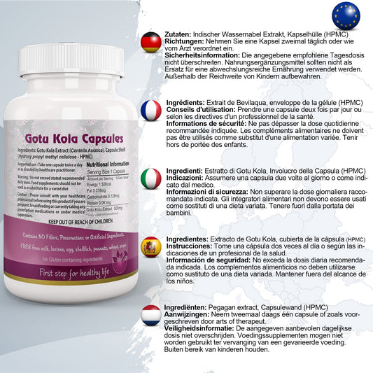 Gotukola Capsule - Herbalshire Handmade Herbal Products