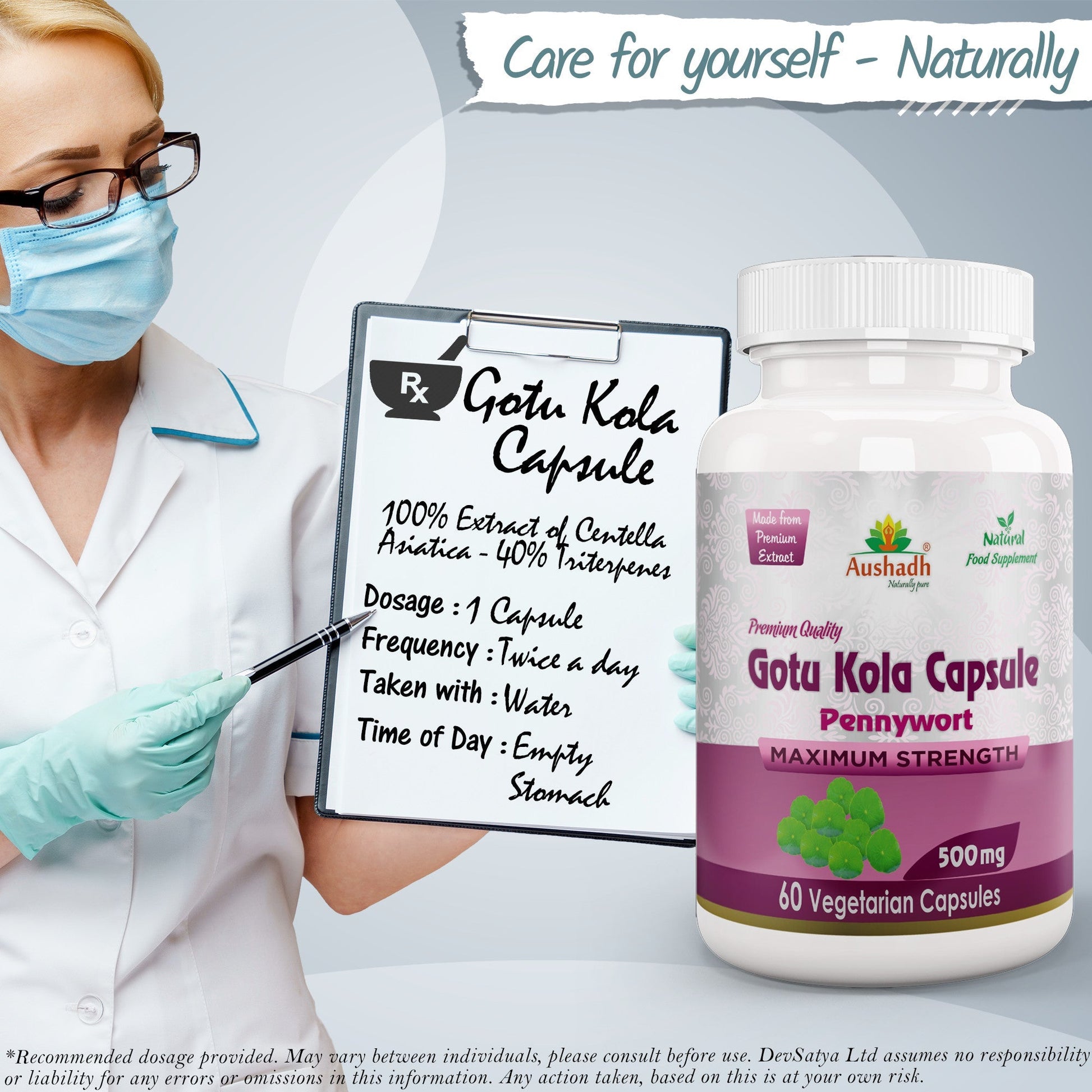 Gotukola Capsule - Herbalshire Handmade Herbal Products