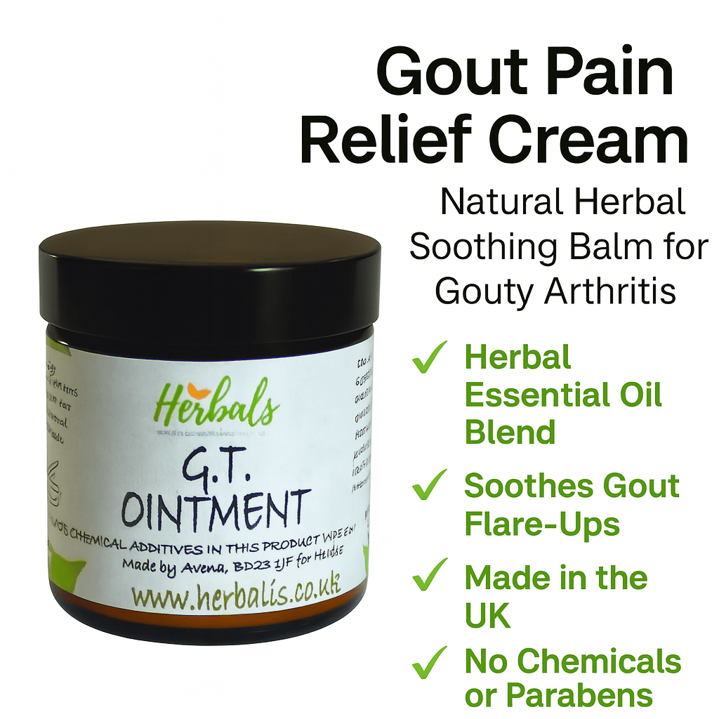 Gout Relief Cream Natural Herbal Balm – Arthritis Pain Ointment UK Handmade - Herbalshire Handmade Herbal Products