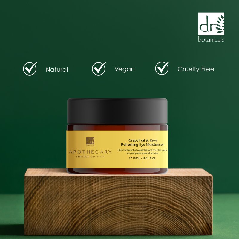 Grapefruit & Kiwi Refreshing Eye Moisturiser 15ml - Herbalshire Handmade Herbal Products