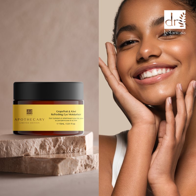 Grapefruit & Kiwi Refreshing Eye Moisturiser 15ml - Herbalshire Handmade Herbal Products