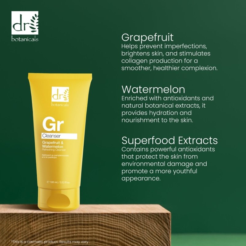 Grapefruit & Watermelon Refreshing Cleanser 100ml - Herbalshire Handmade Herbal Products