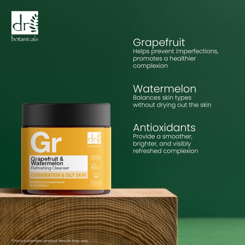 Grapefruit & Watermelon Refreshing Cleanser 60ml - Herbalshire Handmade Herbal Products