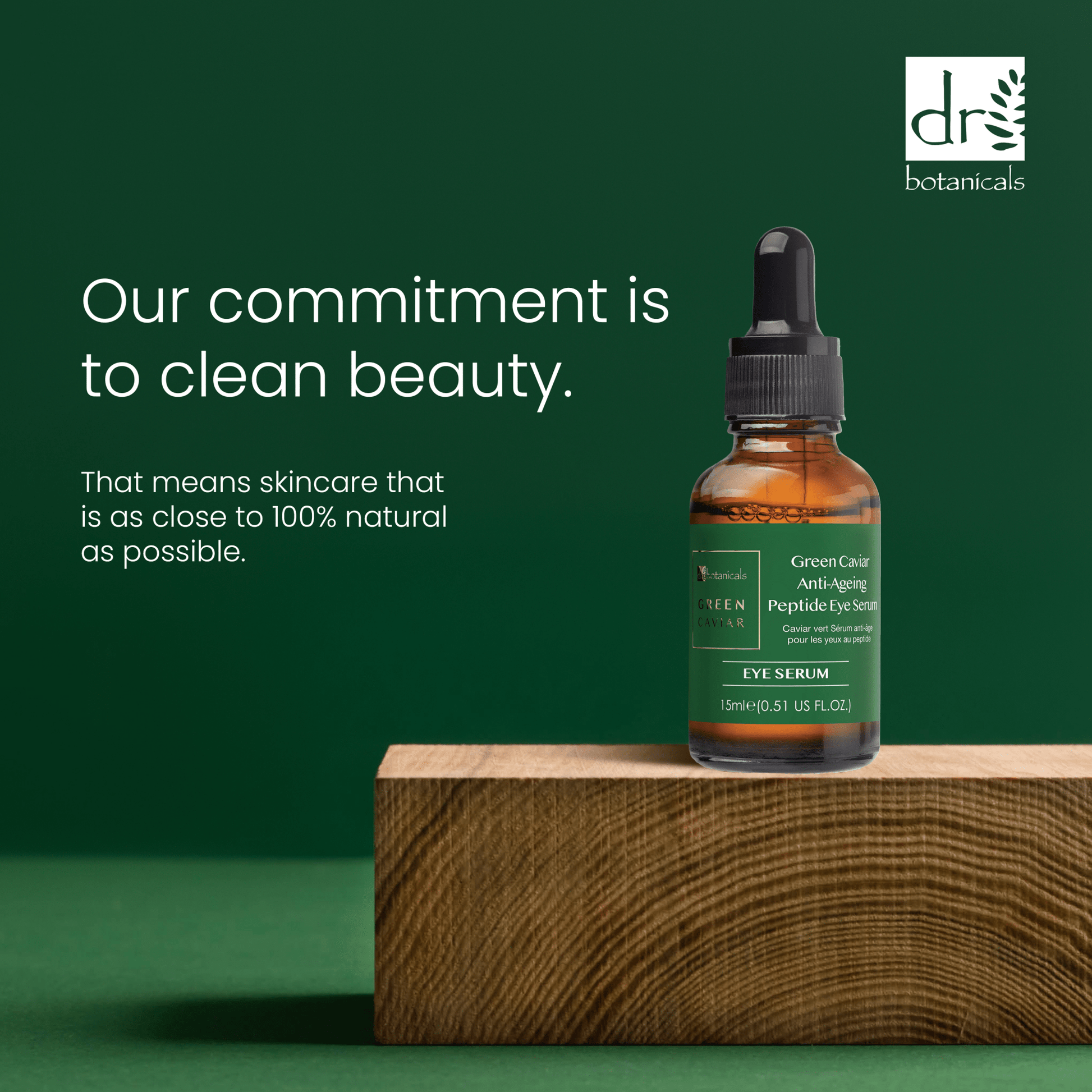 Green Caviar Anti - Ageing Peptide Eye Serum 15ml - Herbalshire Handmade Herbal Products