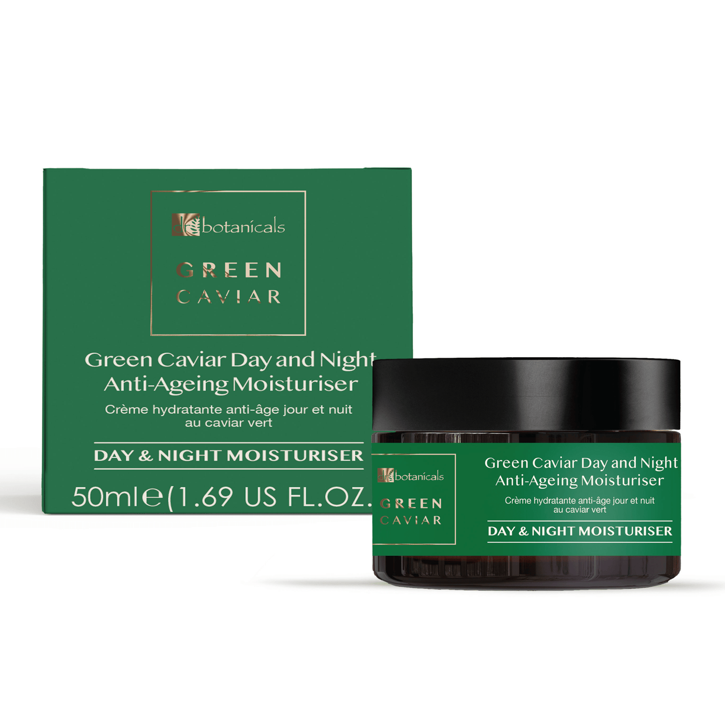 Green Caviar Day & Night Collagen Anti - Ageing Moisturiser 50ml - Herbalshire Handmade Herbal Products