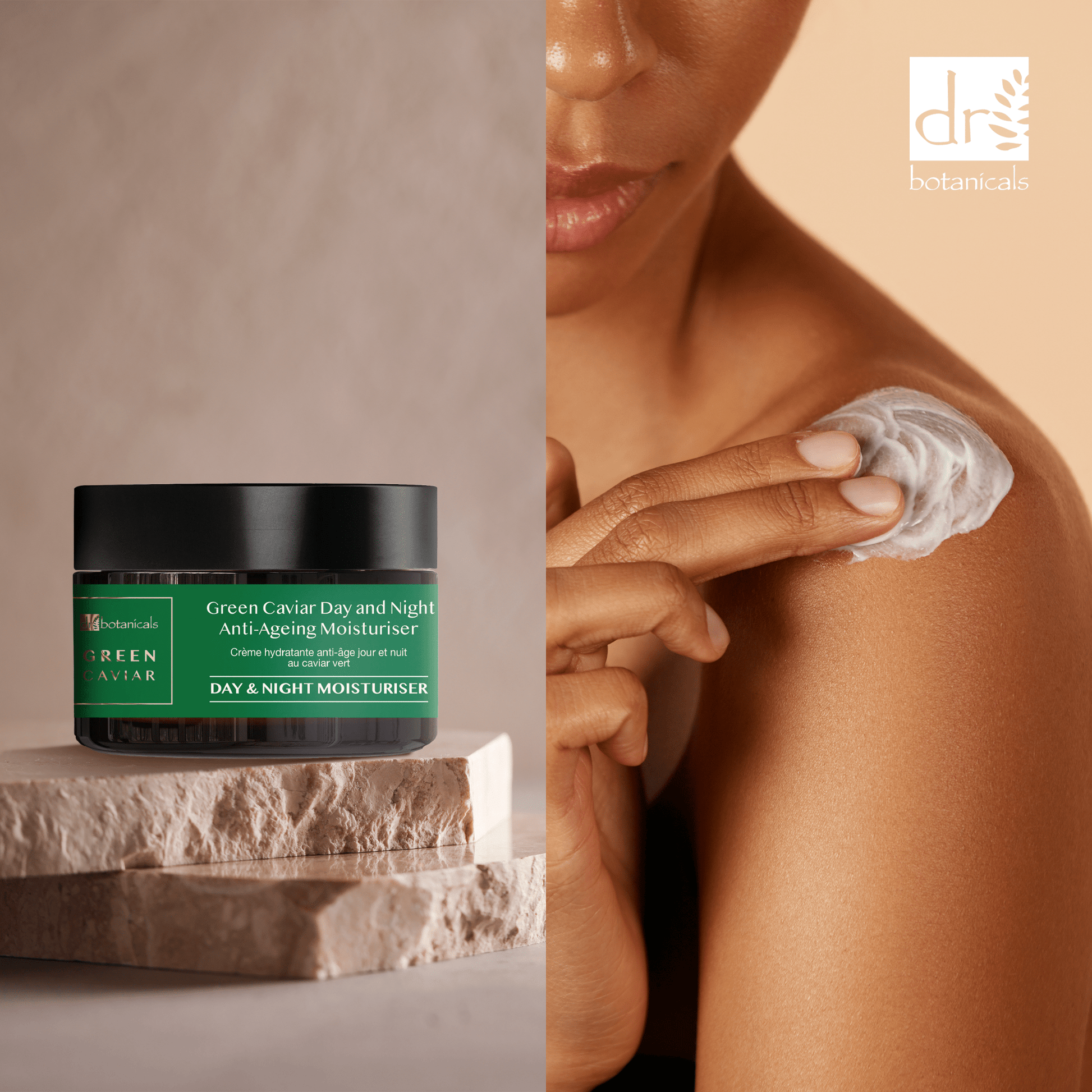 Green Caviar Day & Night Collagen Anti - Ageing Moisturiser 50ml - Herbalshire Handmade Herbal Products