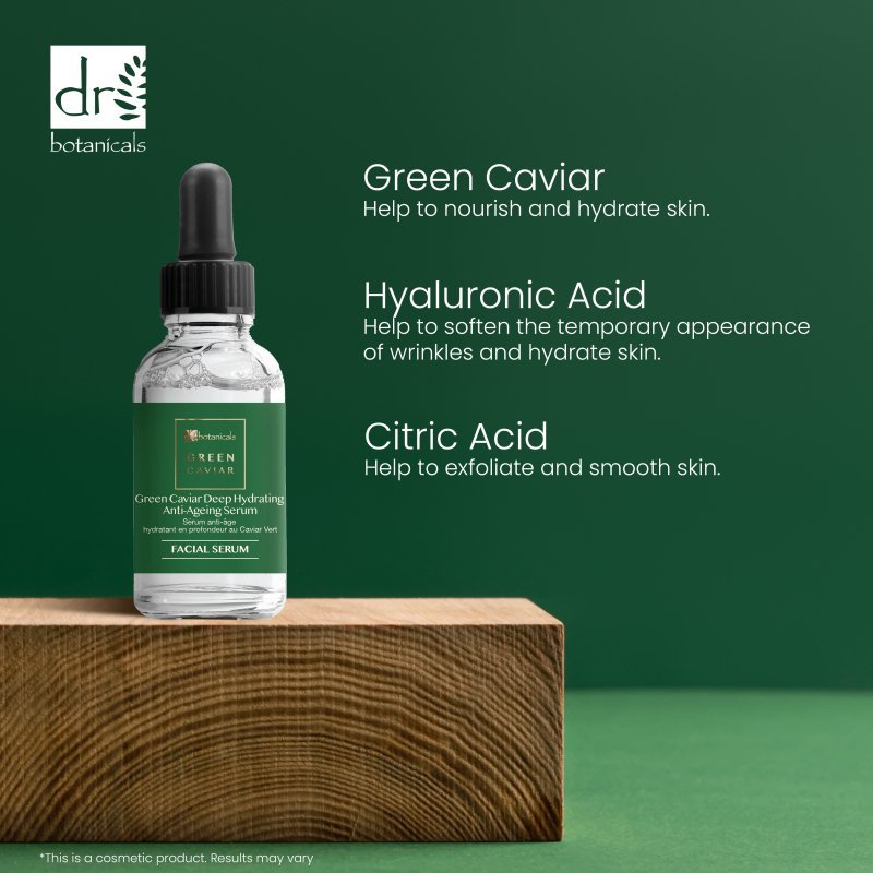 Green Caviar Deep Hydrating Anti - Ageing Serum 30ml - Herbalshire Handmade Herbal Products