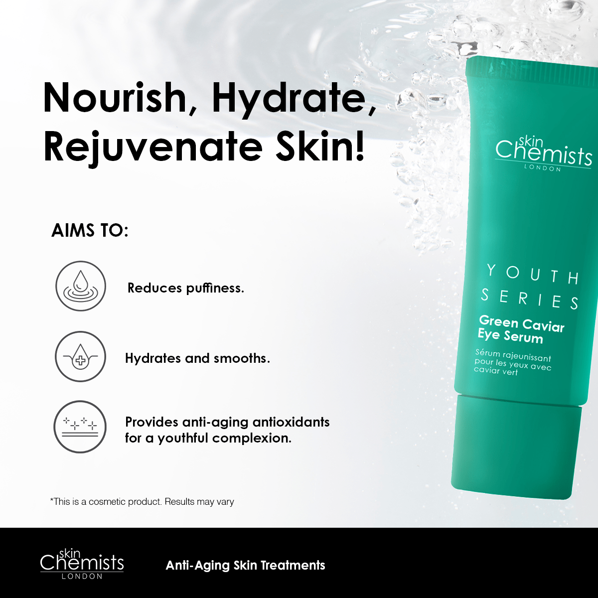 Green Caviar Eye Serum 15ml - Herbalshire Handmade Herbal Products