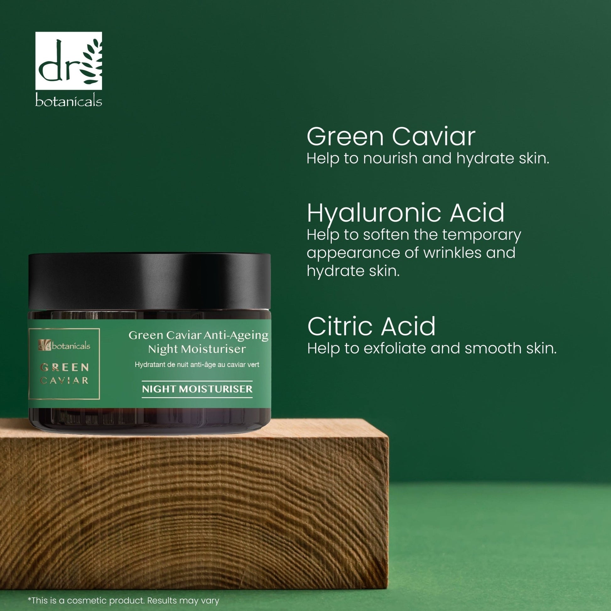 Green Caviar Night Cream & Mask - Herbalshire Handmade Herbal Products
