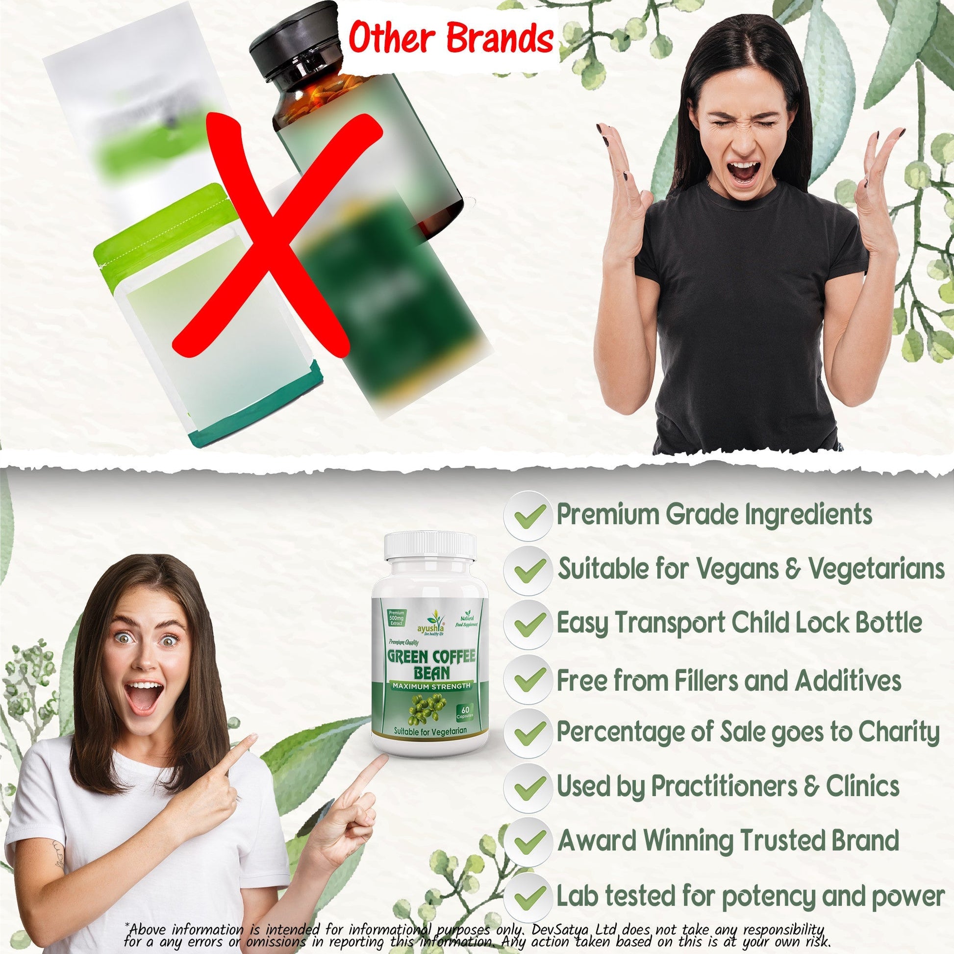 Green Coffee Bean Capsule - Herbalshire Handmade Herbal Products