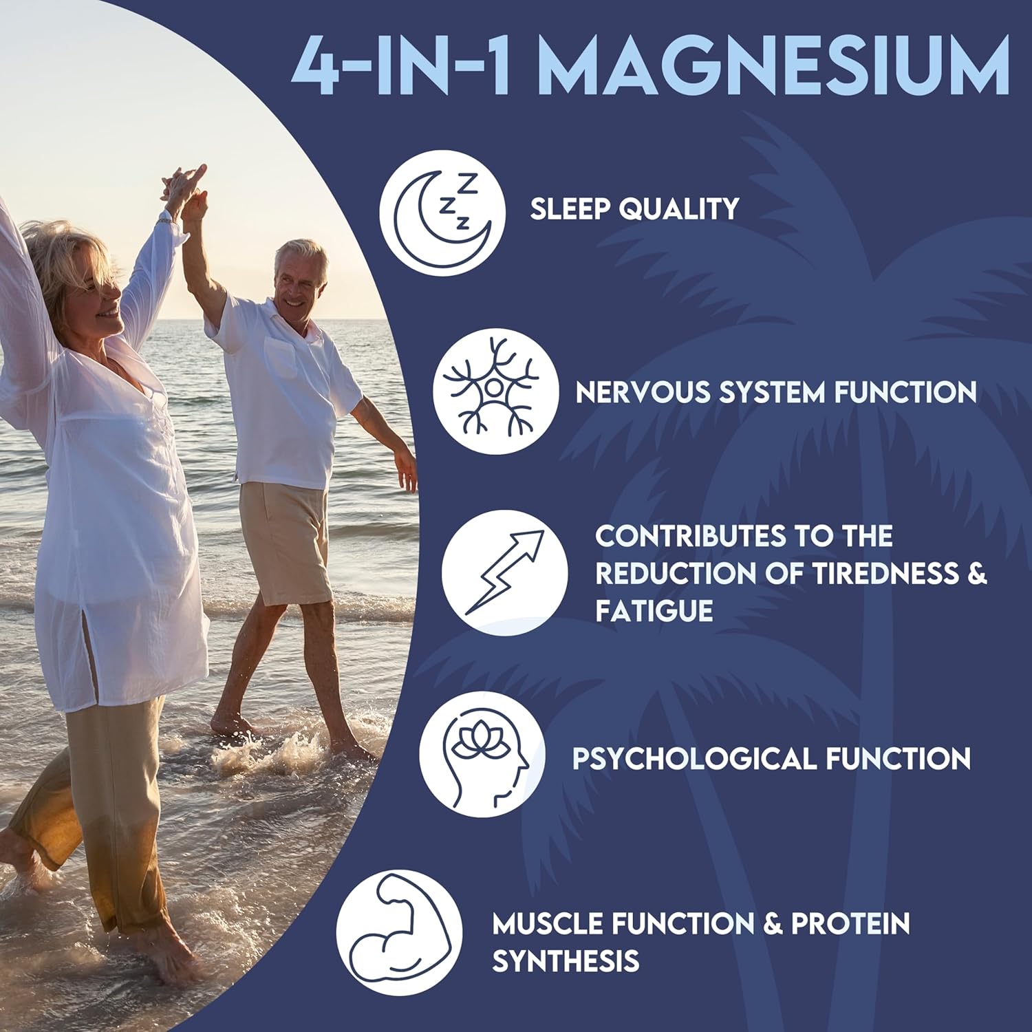 Grounded 4 - in - 1 Magnesium 500mg Tablets – Comprehensive Support for Mind & Body - Herbalshire Handmade Herbal Products