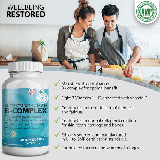 Grounded B Complex Tablets – 120 Tablets - Herbalshire Handmade Herbal Products