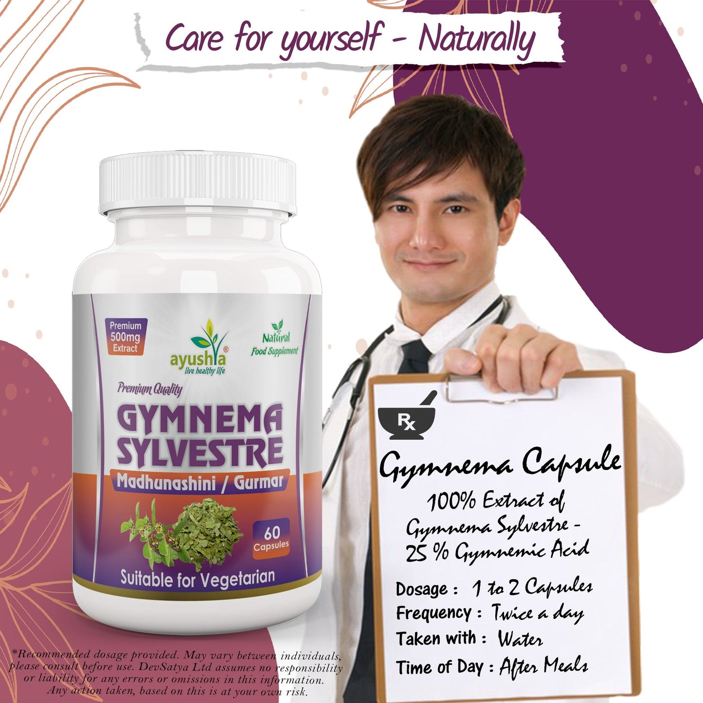 Gymnema Sylvestre (Madhunaashini) Capsule - Herbalshire Handmade Herbal Products
