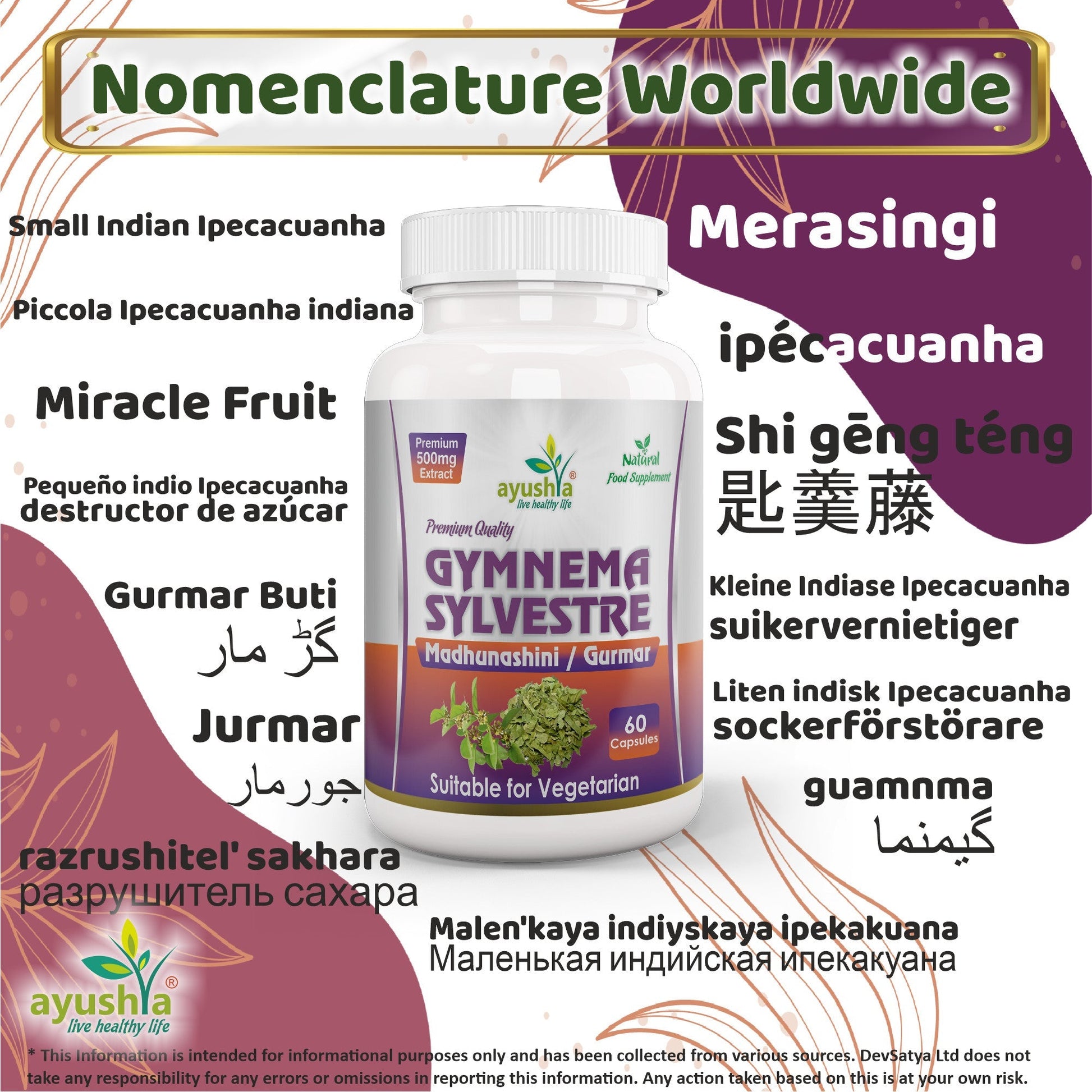 Gymnema Sylvestre (Madhunaashini) Capsule - Herbalshire Handmade Herbal Products