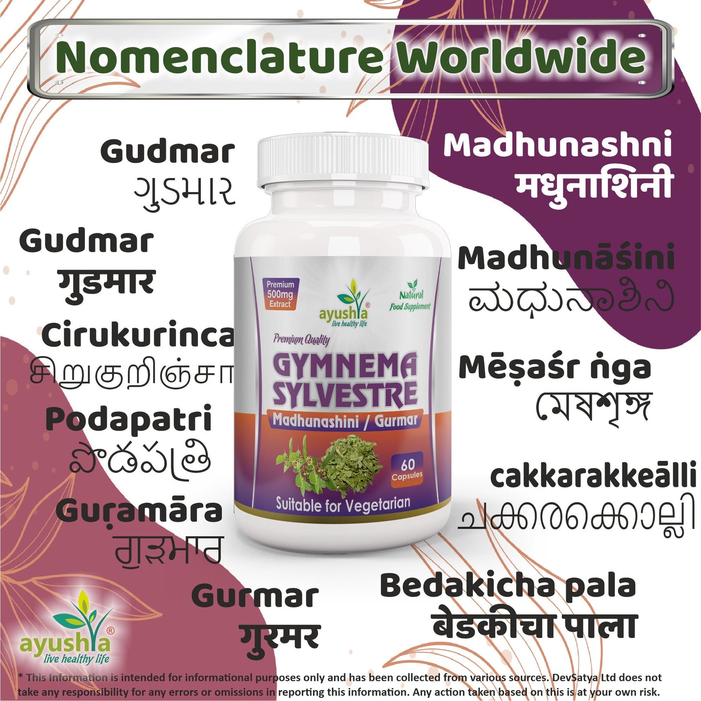 Gymnema Sylvestre (Madhunaashini) Capsule - Herbalshire Handmade Herbal Products
