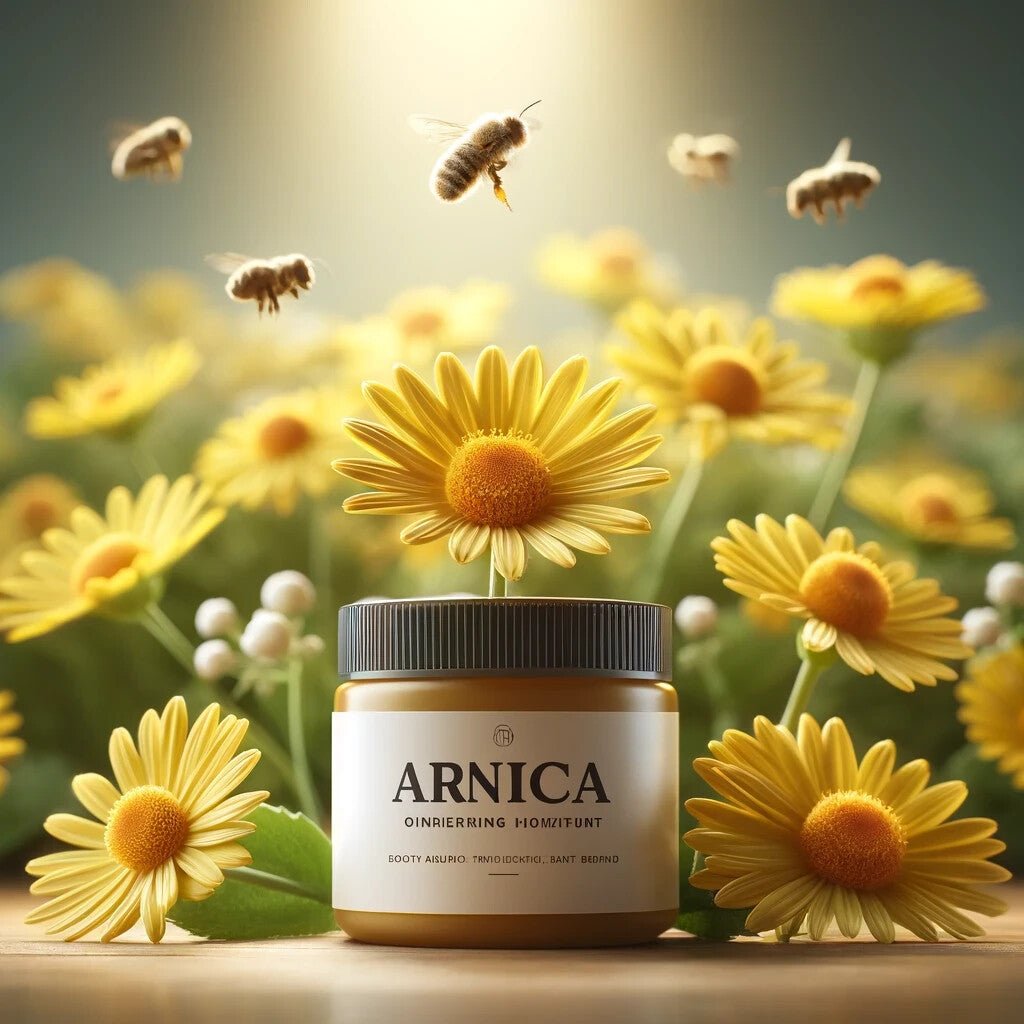 Handmade Arnica Balm Salve Natural Relief for Bruises, Aches & Muscles UK Made - Herbalshire Handmade Herbal Products