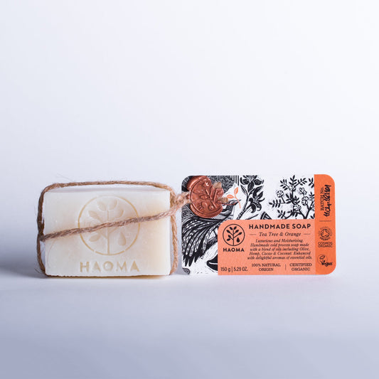Handmade Tea Tree & Orange Soap - Herbalshire Handmade Herbal Products