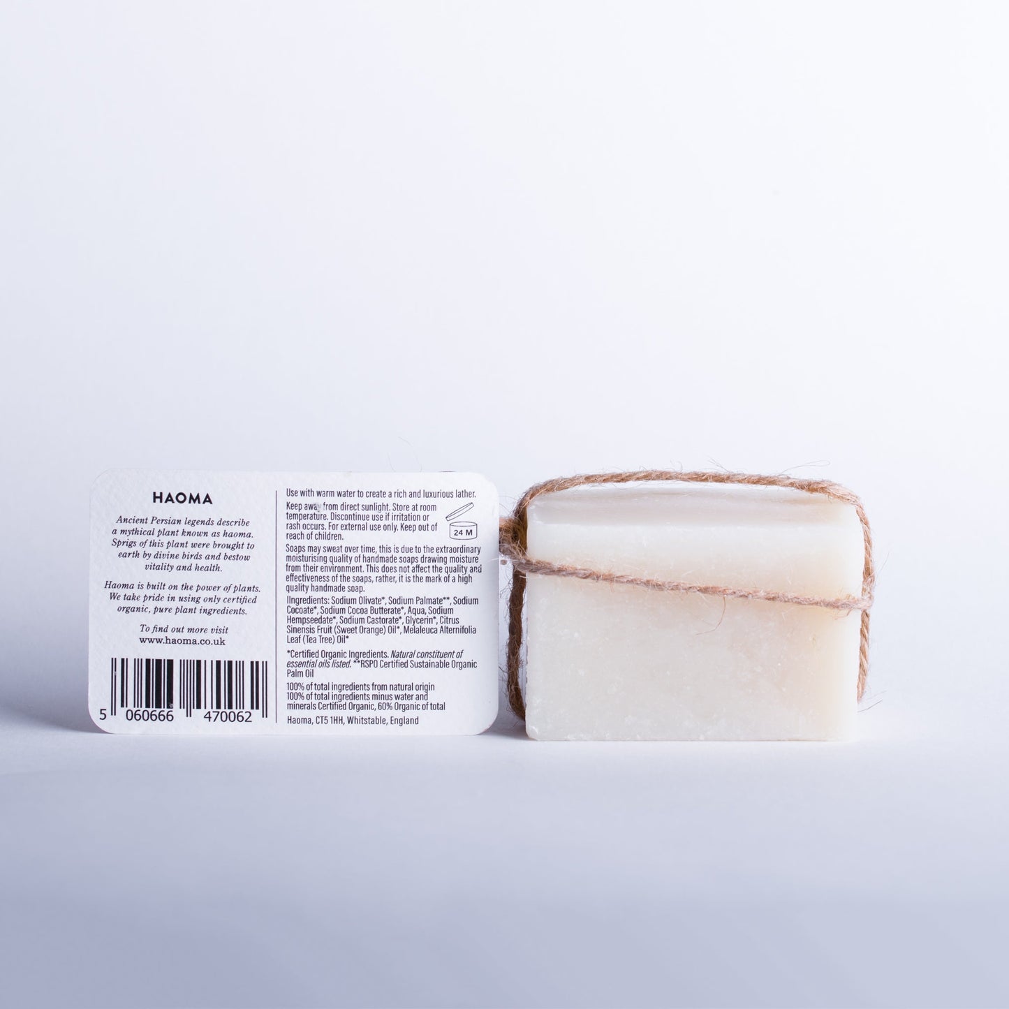 Handmade Tea Tree & Orange Soap - Herbalshire Handmade Herbal Products