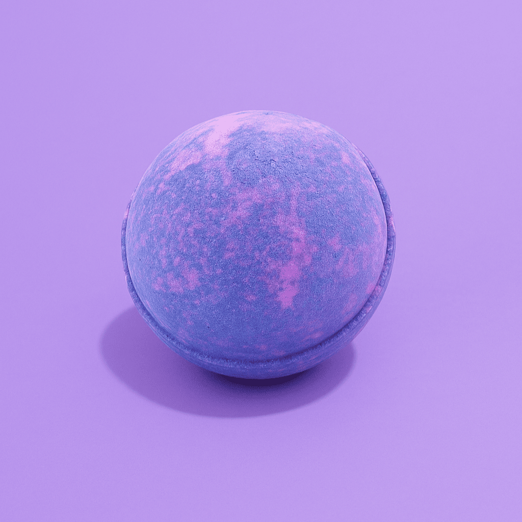 Happy Birthday - Yorkshire Violet Birthday Bath Bomb Floral Soak - Herbalshire Handmade Herbal Products