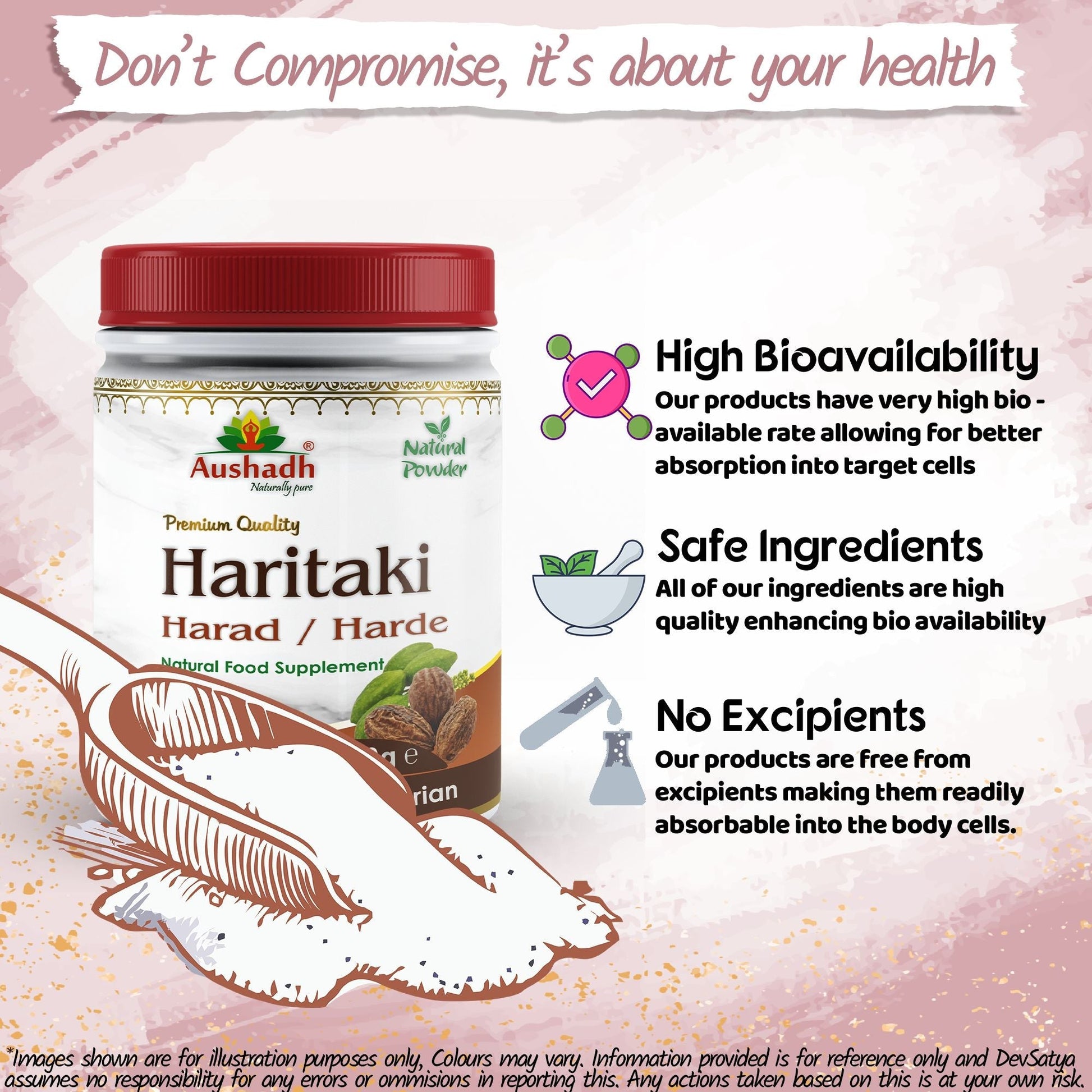 Harad (Haritaki) Powder - Herbalshire Handmade Herbal Products