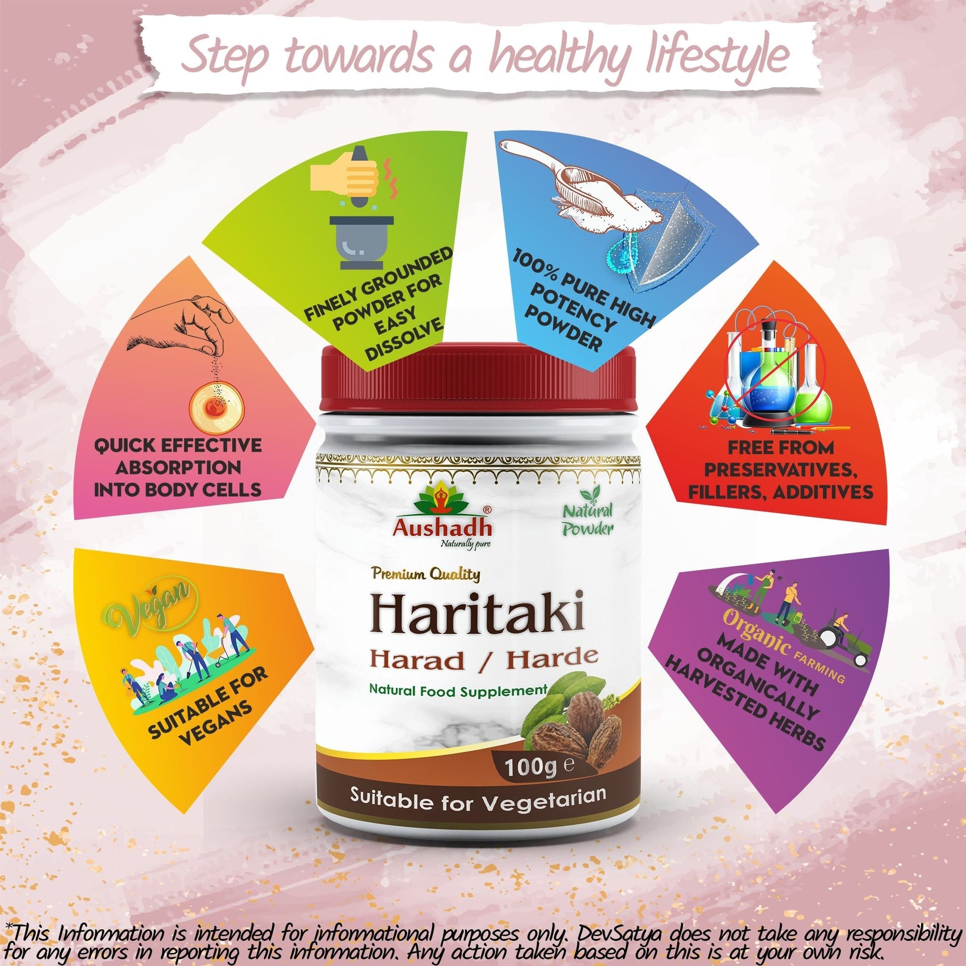 Harad (Haritaki) Powder - Herbalshire Handmade Herbal Products