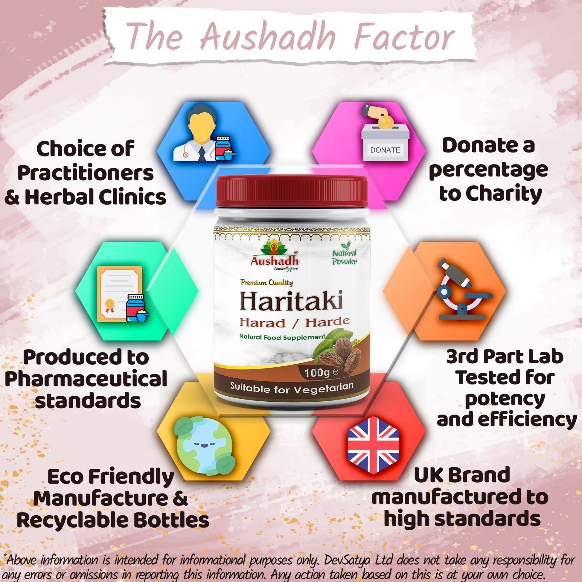 Harad (Haritaki) Powder - Herbalshire Handmade Herbal Products