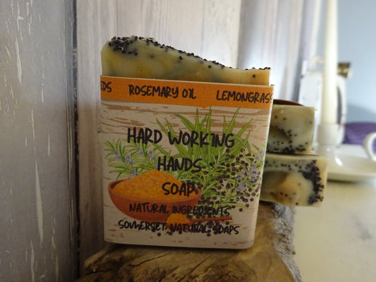 Hard working Hands vegan soap - Herbalshire Handmade Herbal Products