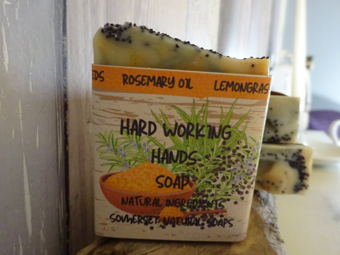 Hard working Hands vegan soap - Herbalshire Handmade Herbal Products