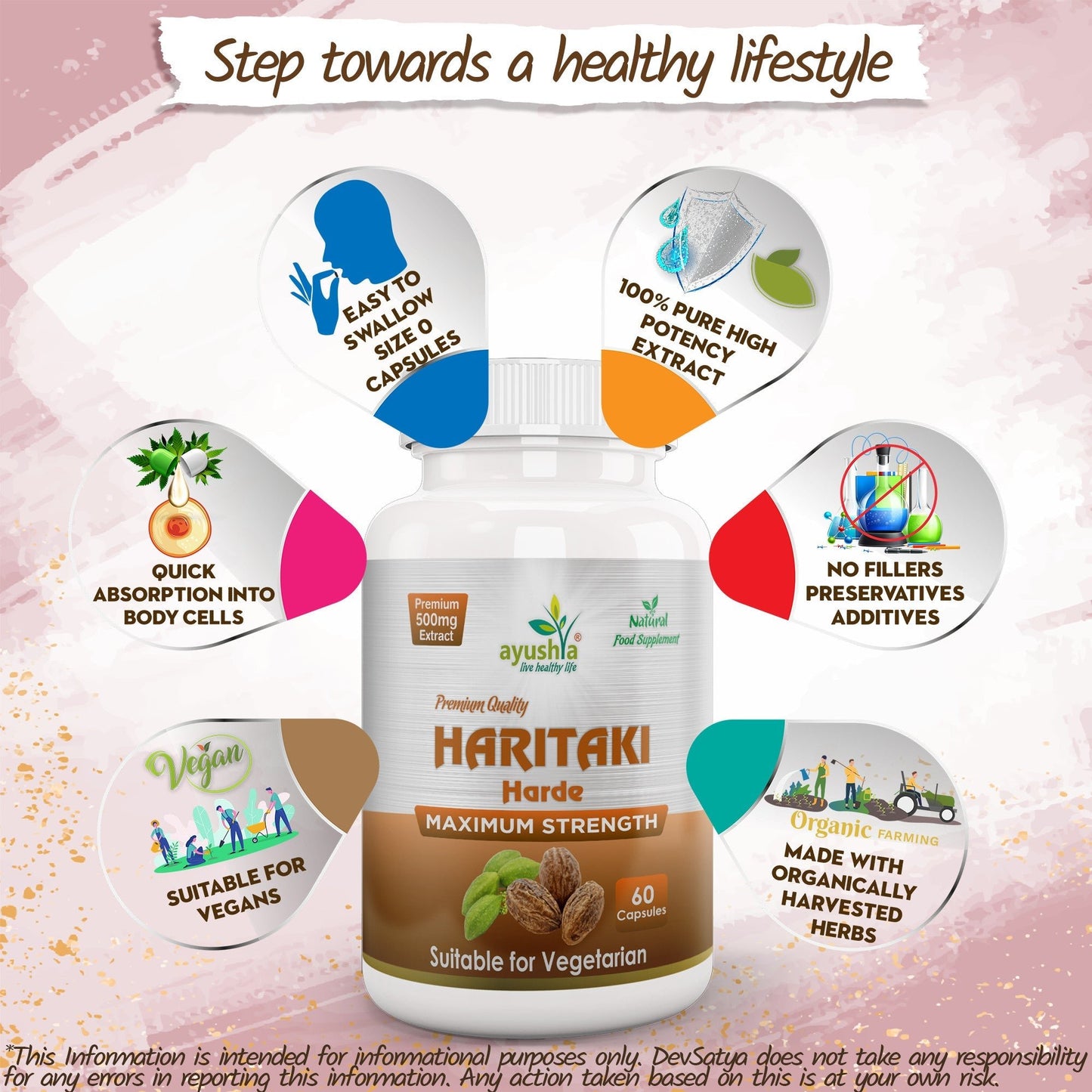 Harde (Haritaki) Capsule - Herbalshire Handmade Herbal Products