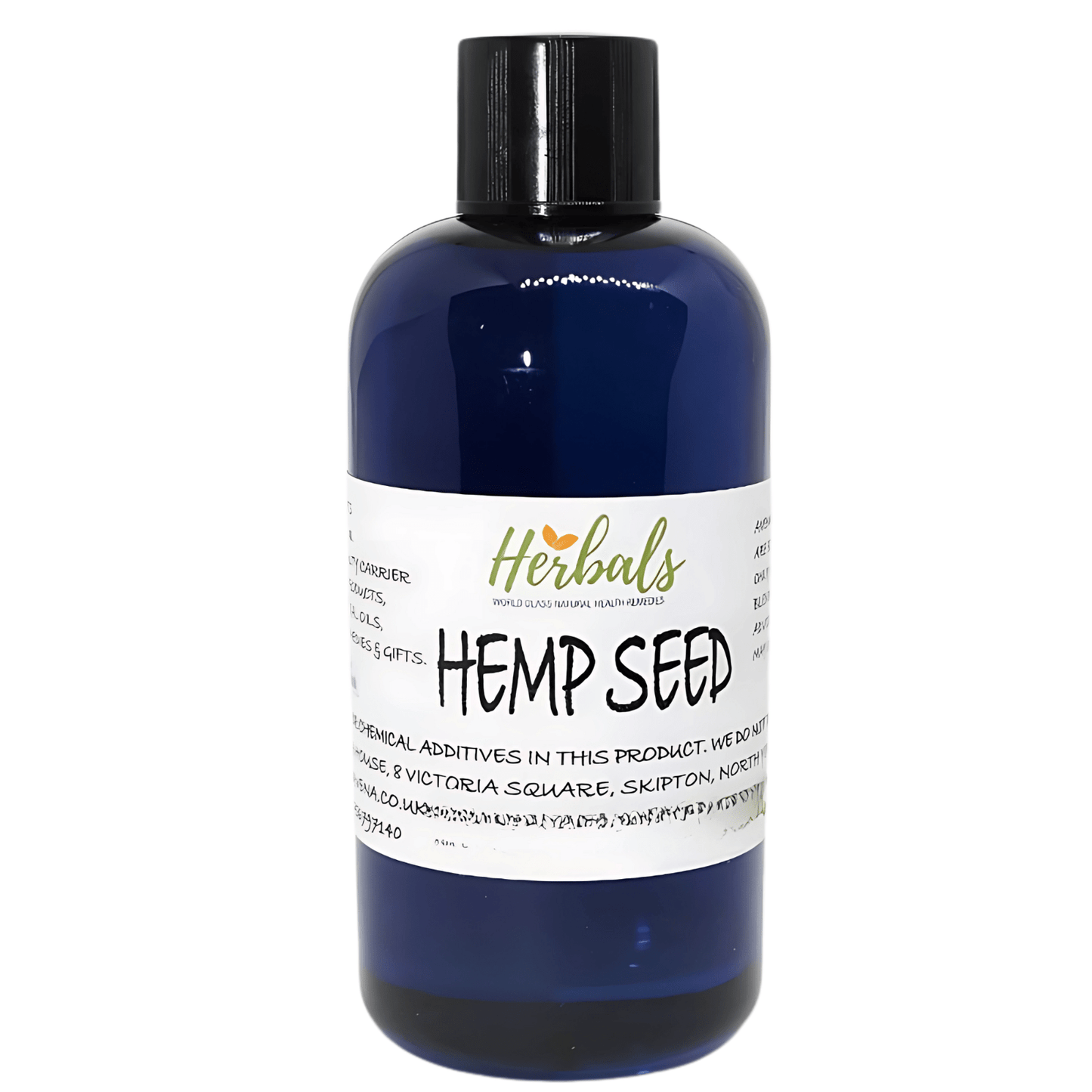 Hemp Seed Oil 100ml Cold Pressed Pure Carrier Oil Skin Hair Massage Moisturiser - Herbalshire Handmade Herbal Products
