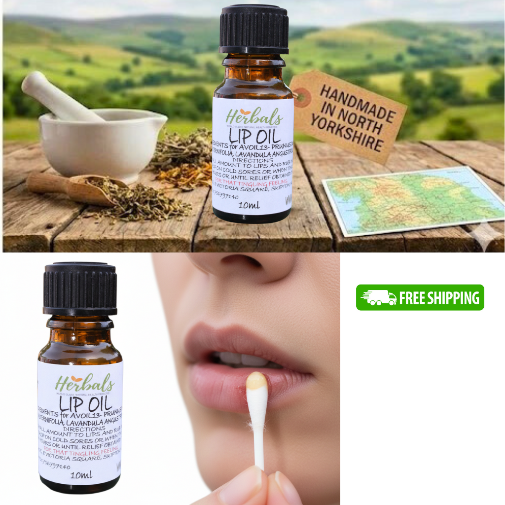 Herbal Lip Oil: The Best Cold Sore Treatment Alternative - Herbalshire Handmade Herbal Products