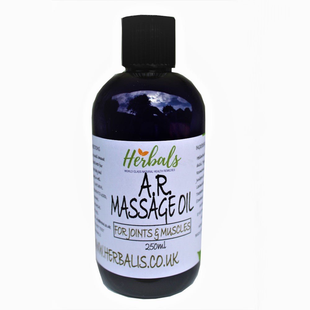 Herbalshire Handmade Arthritis Massage Oil - 100ml - Natural Pain Relief for Rh - Herbalshire Handmade Herbal Products