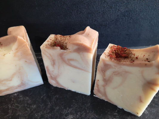 Hibiscus Pink Grapefruit Vegan Soap - Herbalshire Handmade Herbal Products