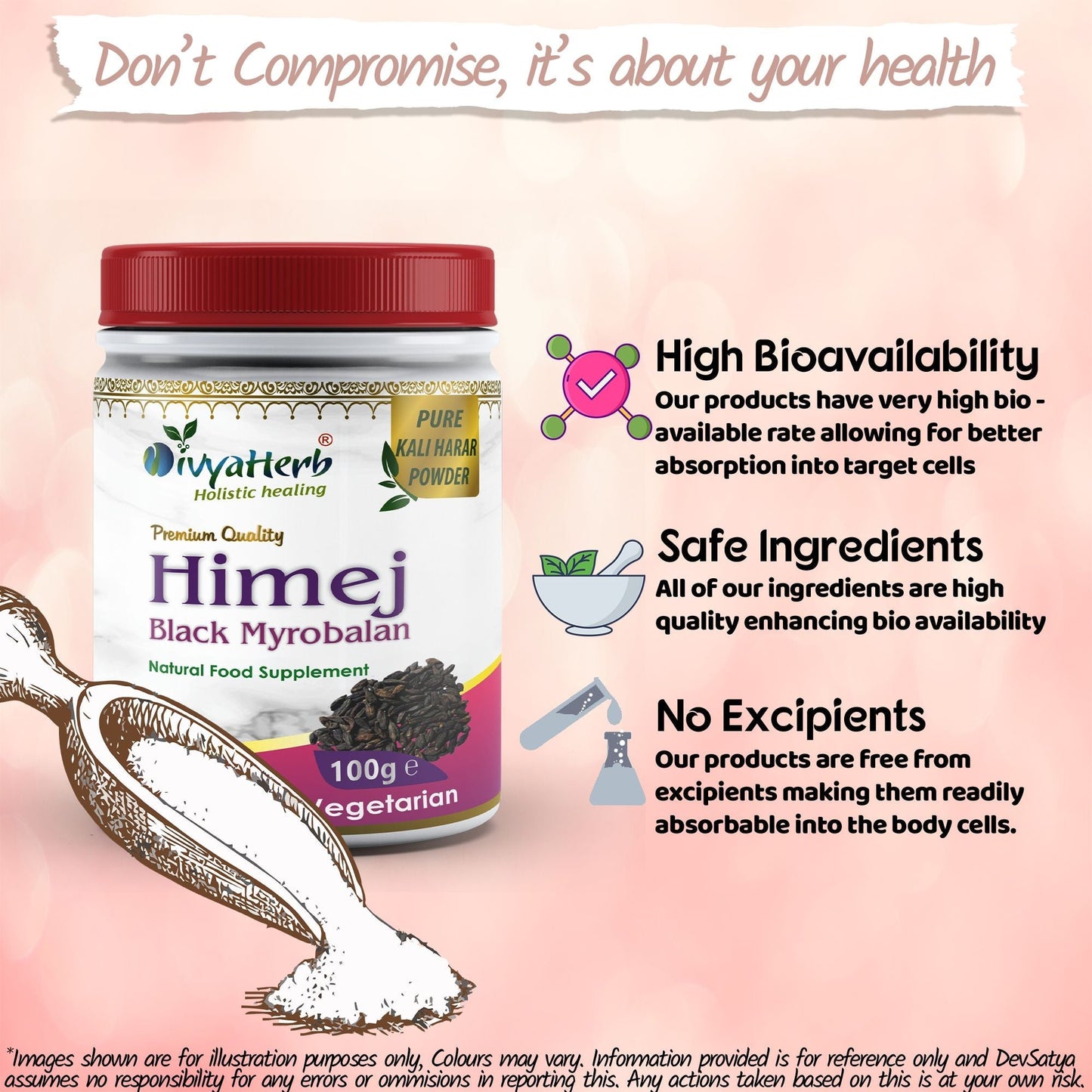 Himej (Black Myrobalan) Powder - Herbalshire Handmade Herbal Products