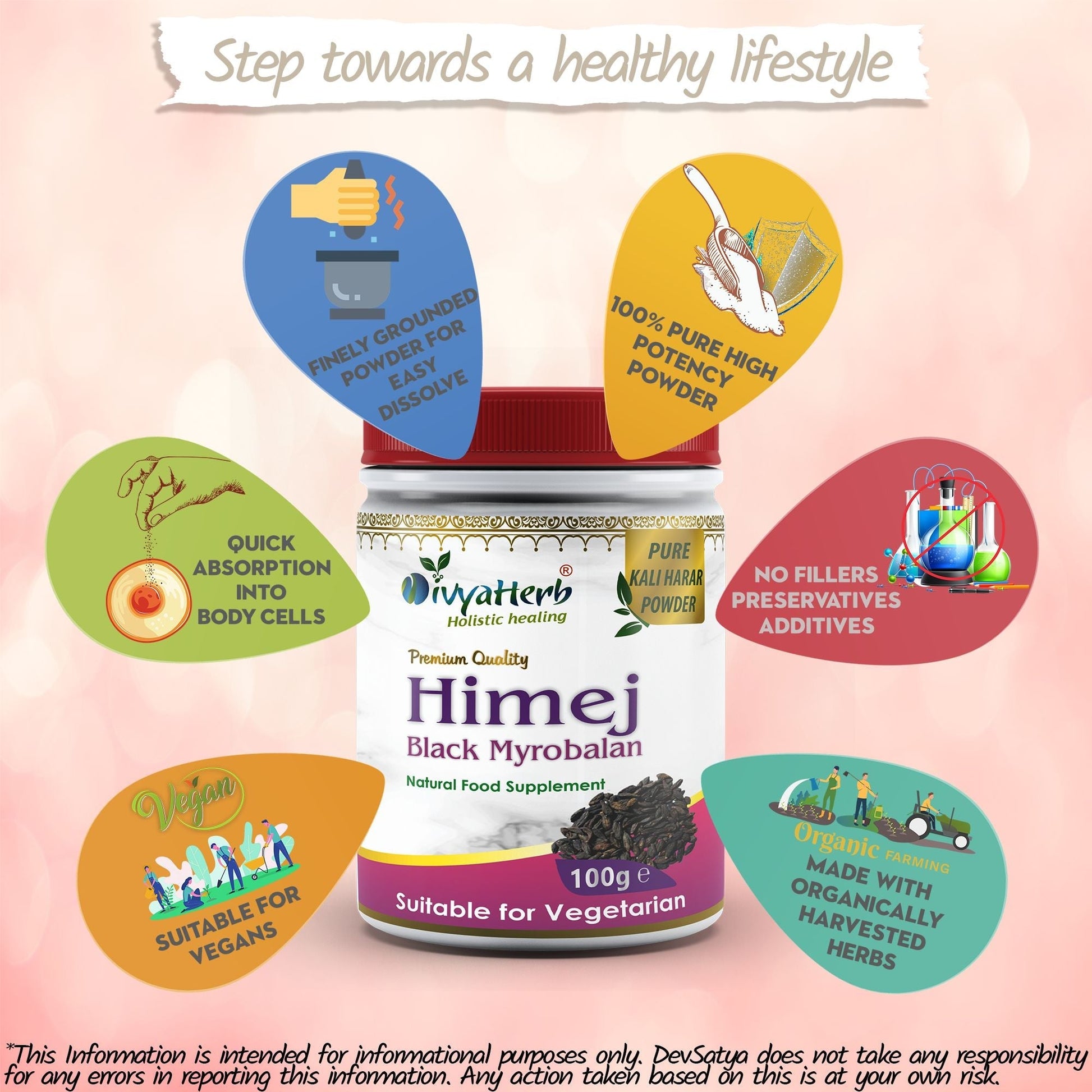 Himej (Black Myrobalan) Powder - Herbalshire Handmade Herbal Products