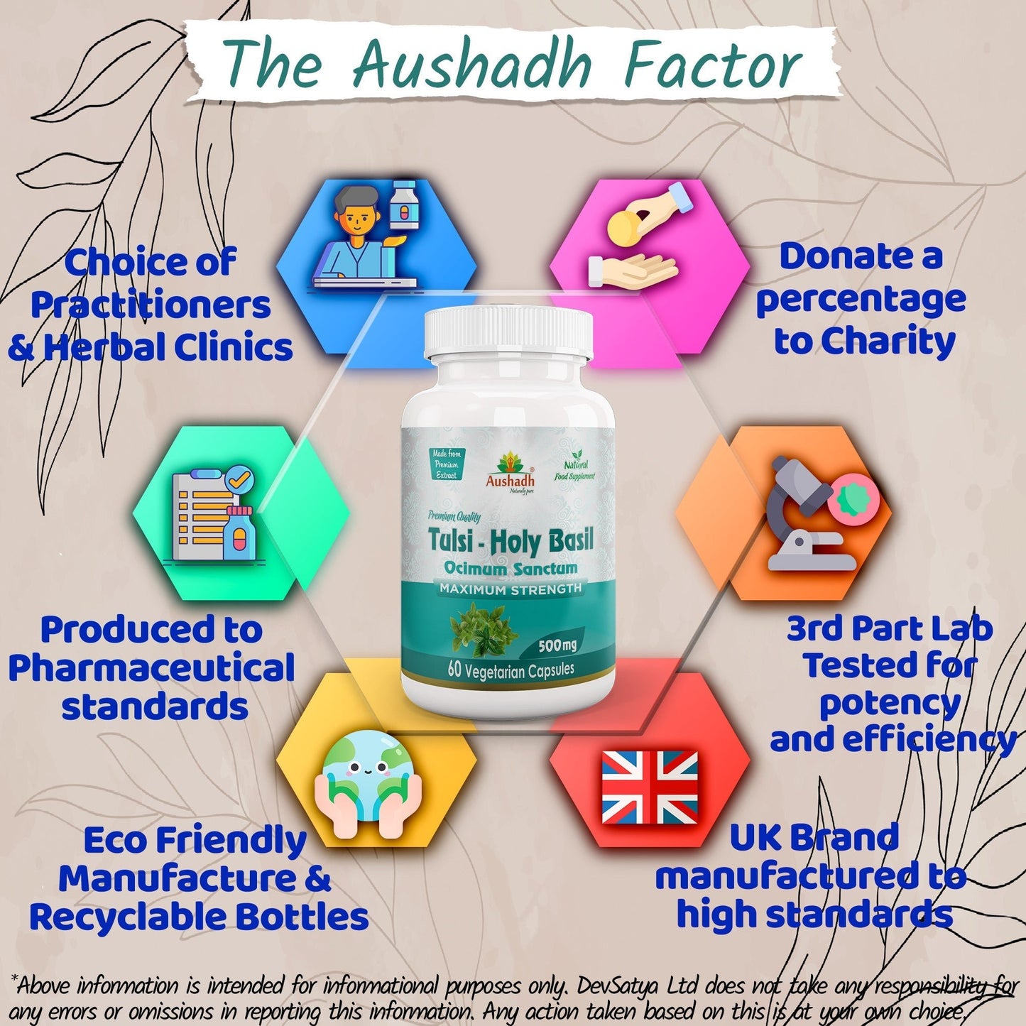 Holy Basil (Tulsi) Capsule - Herbalshire Handmade Herbal Products